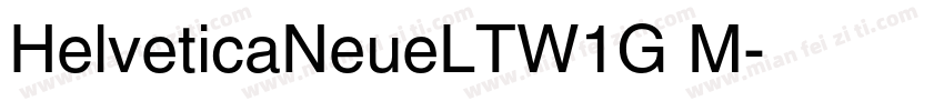 HelveticaNeueLTW1G M字体转换